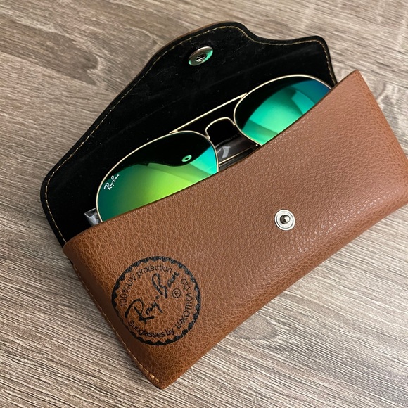 Ray-Ban Aviator Gold/Green - Picture 4 of 5